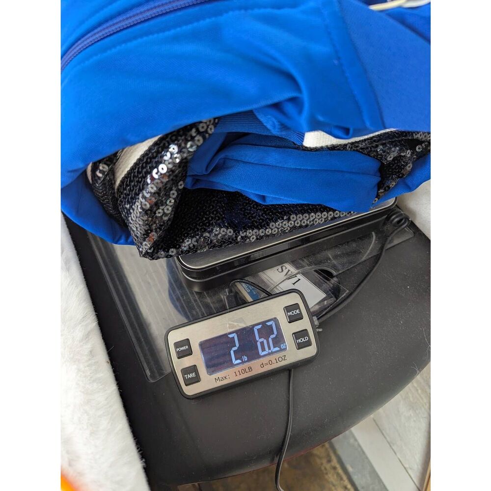 KORN x ADIDAS Limited Edition Blue Full zip Track Suit Jacket w Black Sequin Sle - Picture 9 of 9